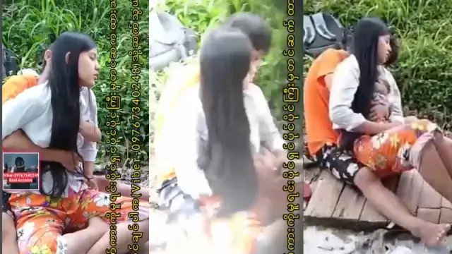 ရီးစားလေးကို ချော့ပြီးကပ်တိုးလေးနှိုက်နေတဲ့ဘဲ မြန်မာချောင်းရိုက်