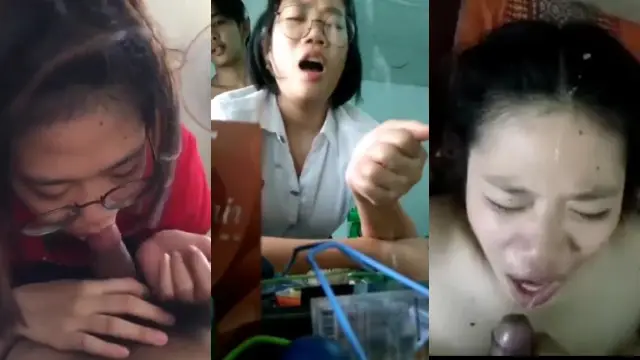 ကျူရှင်ဆရာမလေးကို ရှိတီးပီး လရည်မျက်နှာပေါ်ပန်းတဲ့ဘဲ အပြာကား