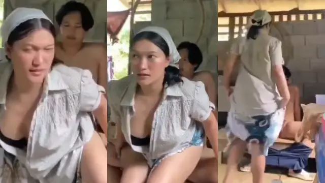 ယောကျာ်းက ဆာတယ်ဆိုလို့ အပေါ်ကနေတက်​ဆောင့်ပေးတာ အပြာကား